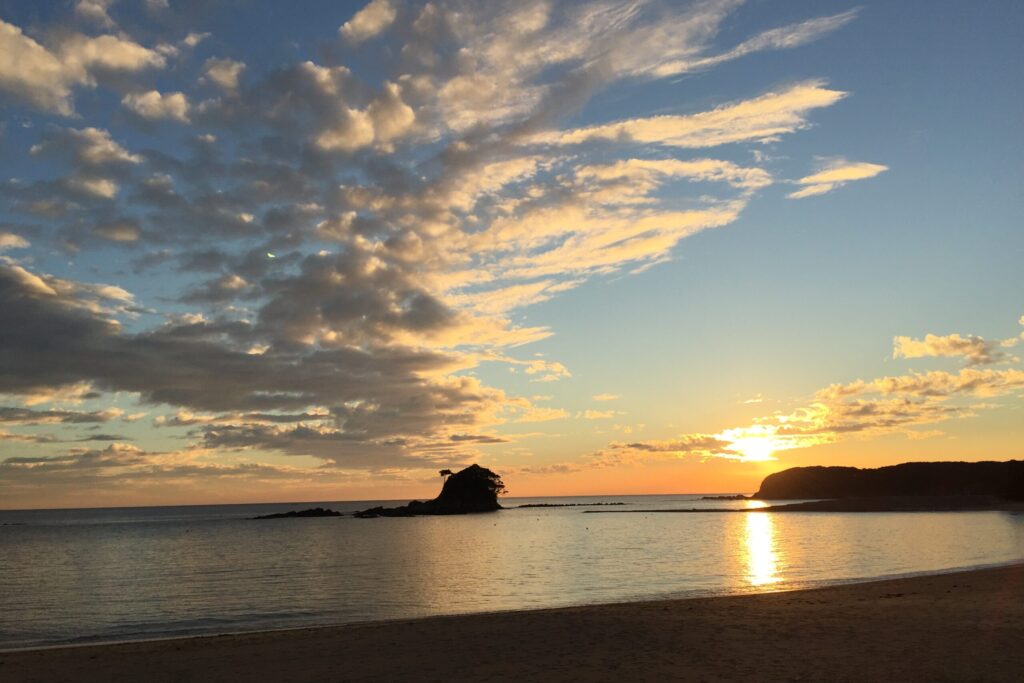 目の前に広がる海